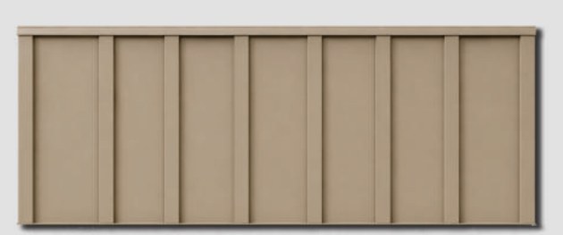 Board and batten metal siding